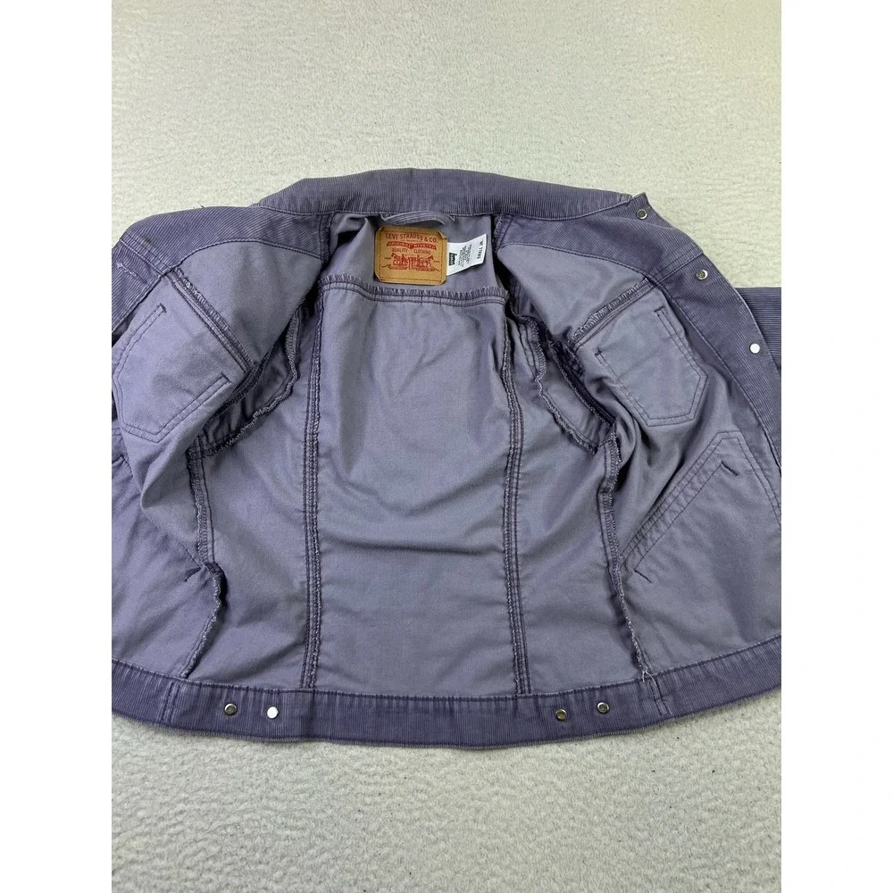 Levis Jacket Juniors Small‎ Corduroy Trucker Western Button Up Pockets 18417